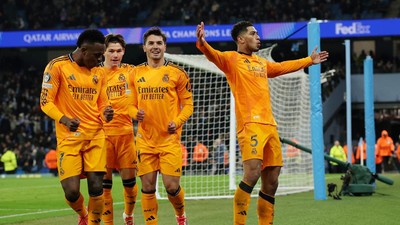 Real Madrid Raih Kemenangan Dramatis 3-2 Atas City